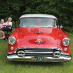 Late 50's Olds 88 in red