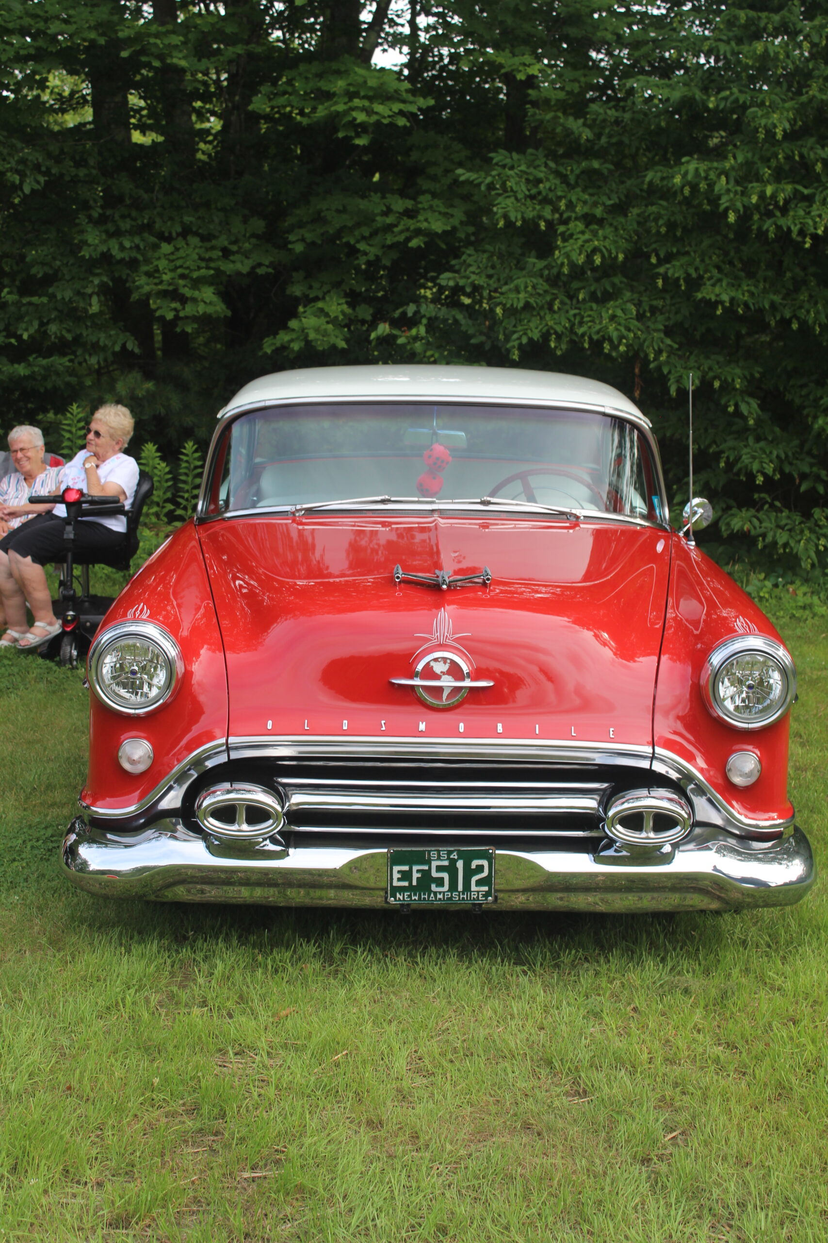 Late 50's Olds 88 in red