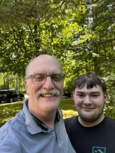 Jacob and Lee on his high school graduation day