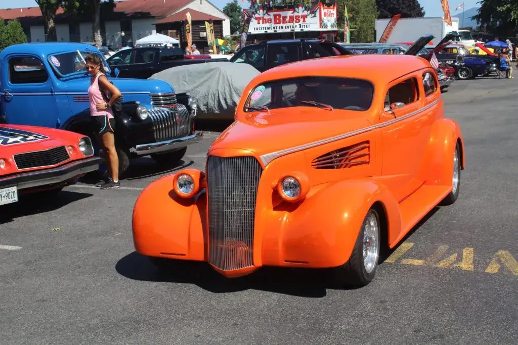Orange You Glad? Cool car in the Adirondacks