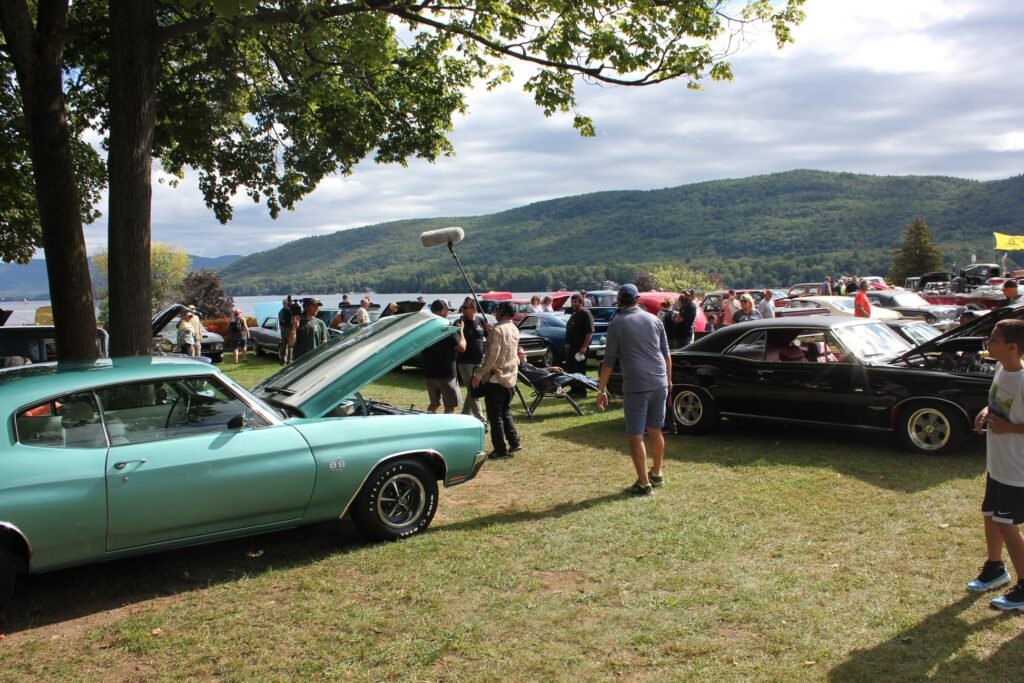 Dave Kindig filming at the Adirondack Nationals in 2021