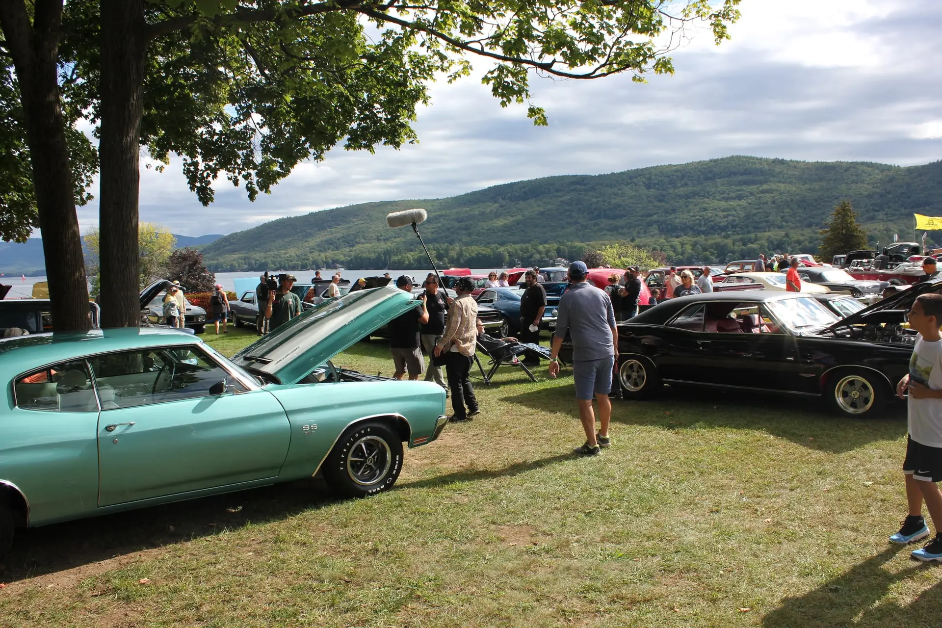 Dave Kindig filming at the Adirondack Nationals in 2021