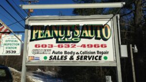 Peanut's Auto Sign